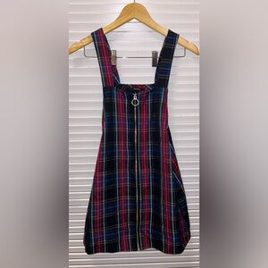 Forever 21 Plaid Mini Dress - Black, Blue, Red